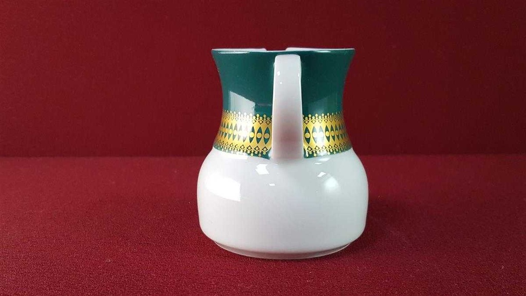 [45816192] Milchkännchen Thomas Rotunda grün mit Goldbordüre gebraucht - sehr gut Bild 3