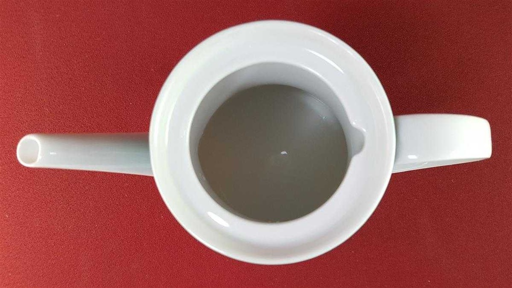 [45816195] Kaffeekanne Kanne 1,2 L Thomas Porzellan Rotunda grün mit Goldbordüre gebraucht - sehr gut Bild 6