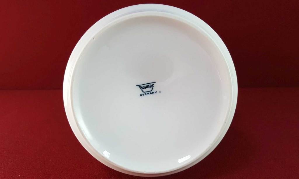 [45816195] Kaffeekanne Kanne 1,2 L Thomas Porzellan Rotunda grün mit Goldbordüre gebraucht - sehr gut Bild 7