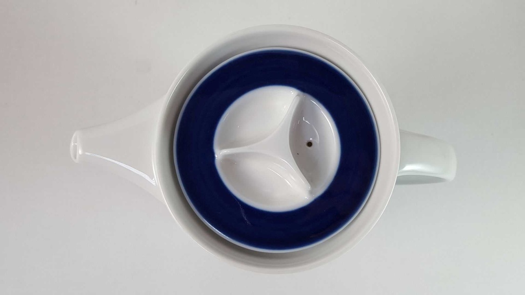 [45816208] Kaffeekanne 1,1 L Thomas Porzellan Form 200 ABC Kobalt blau gebraucht - gut Bild 3
