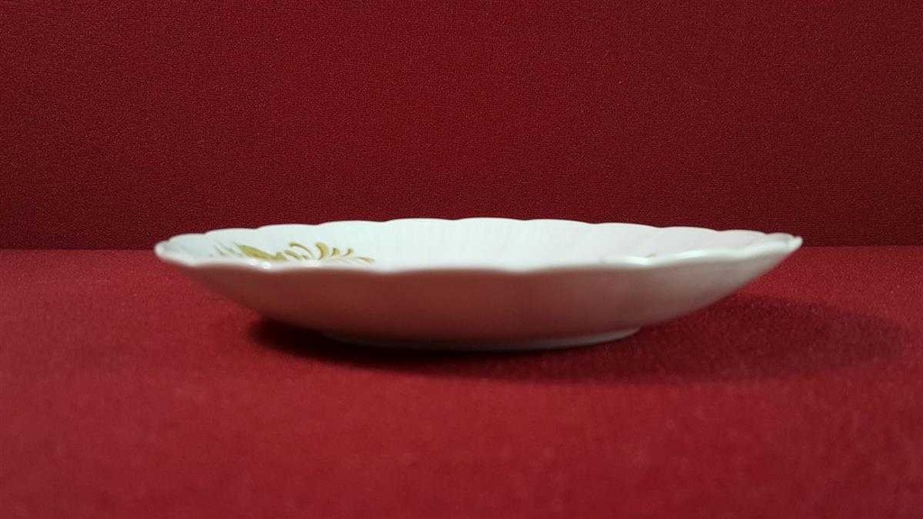 [45816224] Untertasse für Kaffee 14,5 cm Winterling Kirchenlamitz Rillenrelief Orange Blume gebraucht - akzeptabel Bild 4