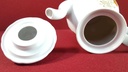 [45816226] Kaffeekanne Kanne 1,4 L Winterling Kirchenlamitz Rillenrelief Orange Blume gebraucht - sehr gut Bild 6