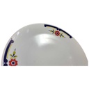 [2119120] 6er Set Speiseteller Essteller 24,5 cm Mitterteich Form 890 blau grün rot Blumendekor Blumen gebraucht - gut Bild 2