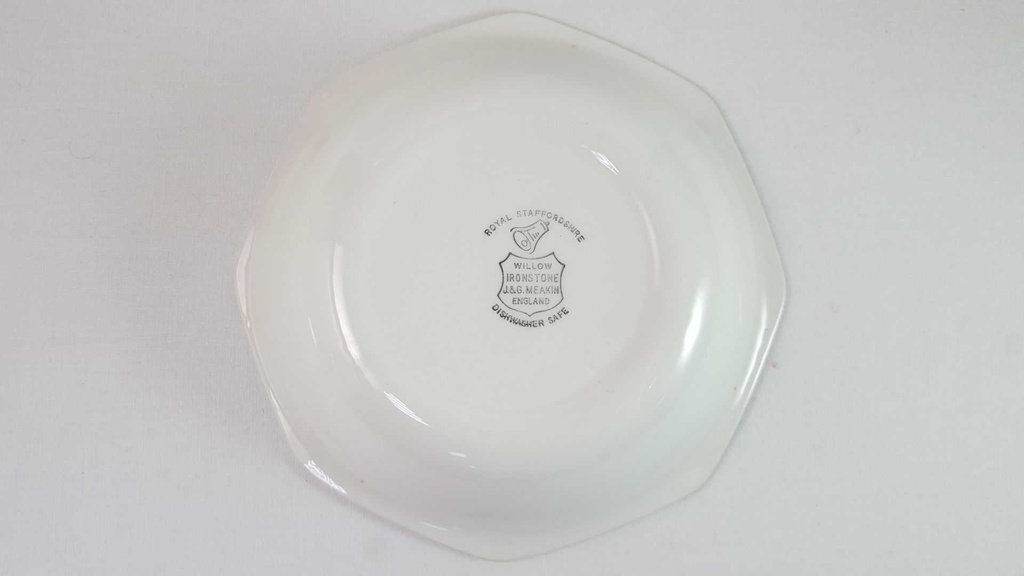[45816237] Schale 20,7 cm J & G Meakin England Royal Staffordshire Willow grün gebraucht - gut Bild 3