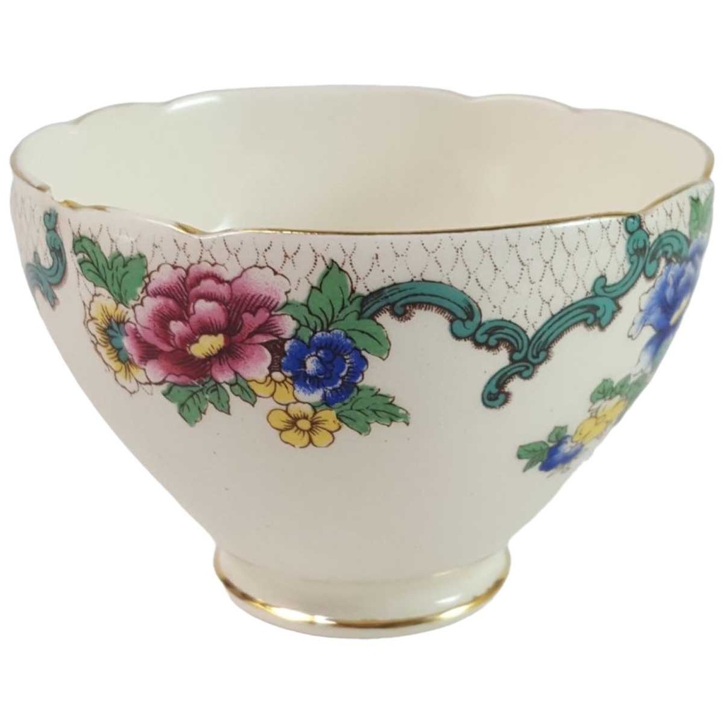 [45816239] Zuckerdose Zuckerschale Royal Cauldon Victoria gebraucht - akzeptabel Bild 2