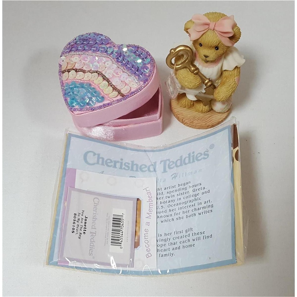 [45816250] Figur mit OVP Cherished Teddies Josette You Are The Key To My Heart 2001 gebraucht - neuwertig Bild 2