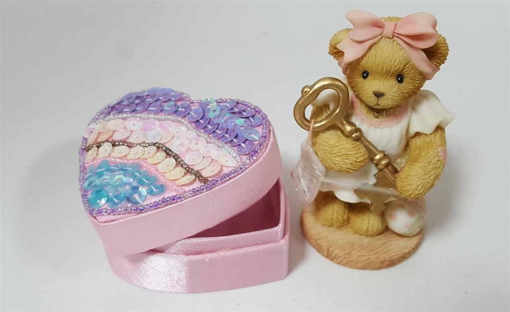 [45816250] Figur mit OVP Cherished Teddies Josette You Are The Key To My Heart 2001 gebraucht - neuwertig Bild 3