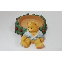 [45816251] Kerzenhalter mit OVP Cherished Teddies Girl With Pinecones Pillar Candleholder 1998 gebraucht - neuwertig Bild 2