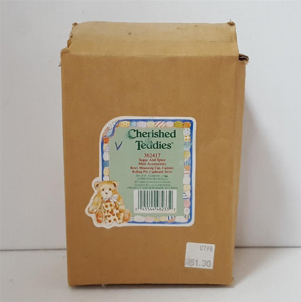 [45816262] Figur mini mit OVP Cherished Teddies Sugar And Spice Accessories 1998 neu Bild 3