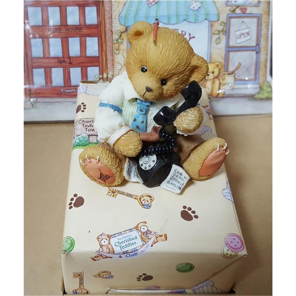 [45816263] Figur Cherished Teddies Charter Member Set R. Harrison Hartford 1995 neu Bild 2