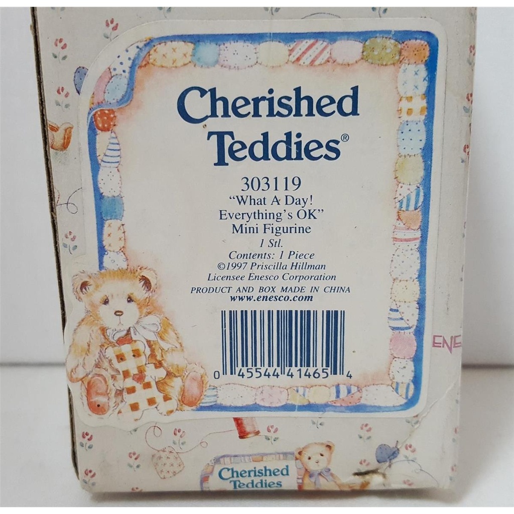 [45816264] Figur mini mit OVP Cherished Teddies What's A Day Everything's OK Figurine 1997 gebraucht - neuwertig Bild 5