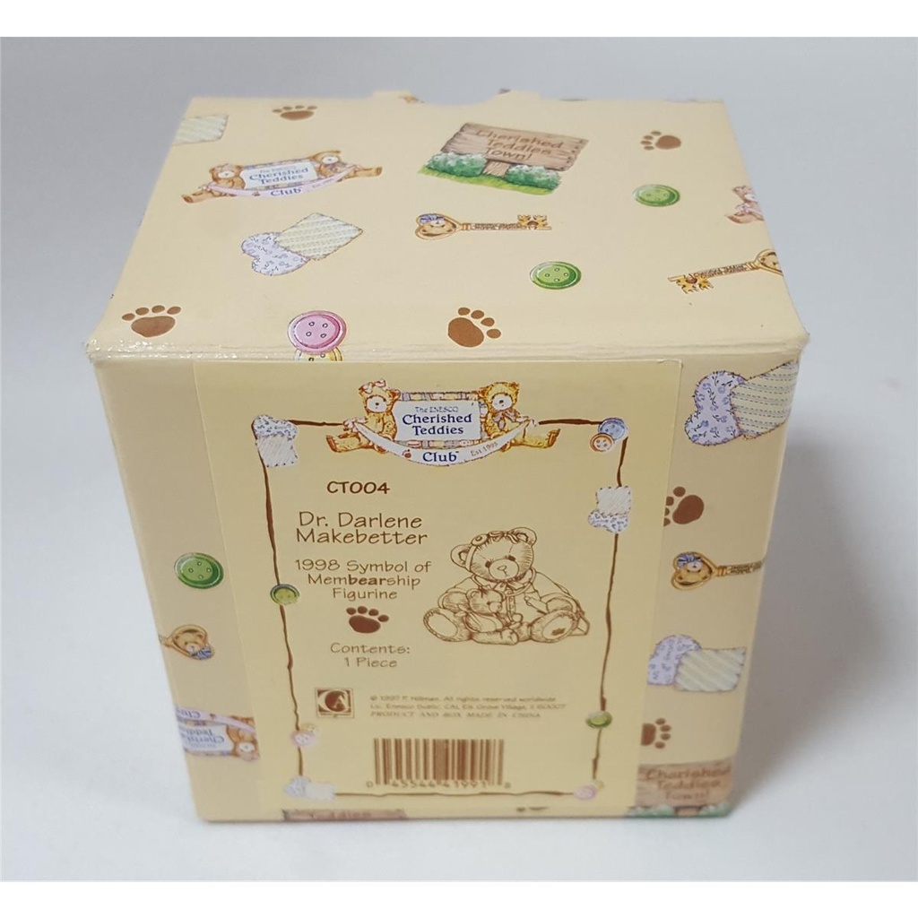 [45816265] Figur mit OVP Cherished Teddies Club Membear Dr. Darlene Makebetter Care Center 1998 neu Bild 9