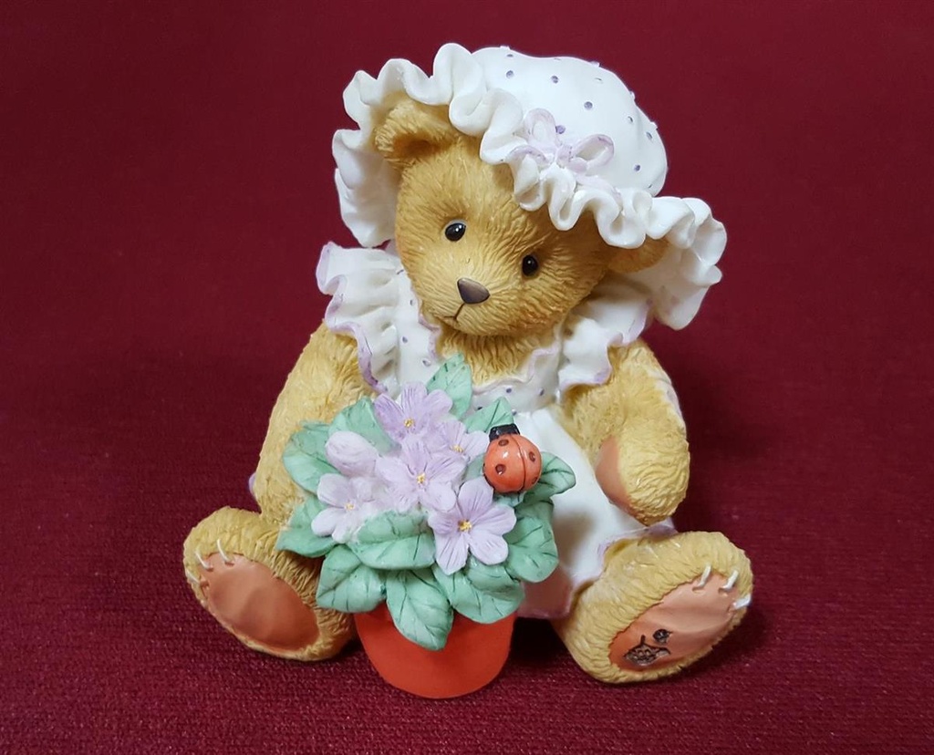 [45816269] Figur mit OVP Cherished Teddies Violet Blessings Bloom When You Are Near 1995 neu Bild 2