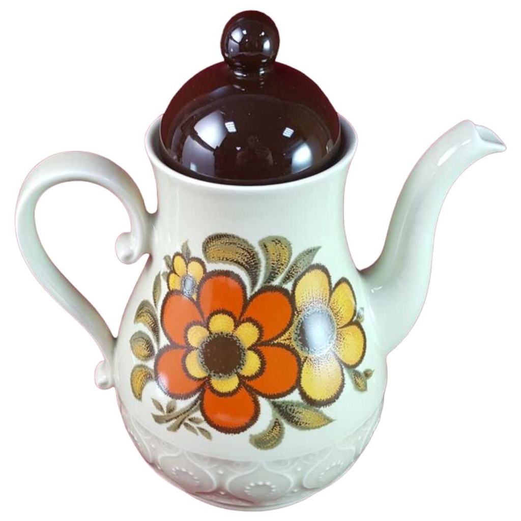 [45816270] Kaffeekanne Kanne 1,4 L Schirnding Bavaria Blumen gebraucht - gut Bild 2