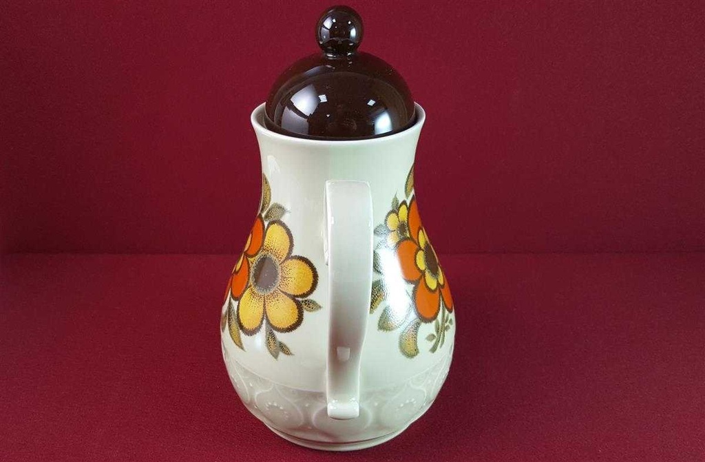 [45816270] Kaffeekanne Kanne 1,4 L Schirnding Bavaria Blumen gebraucht - gut Bild 3