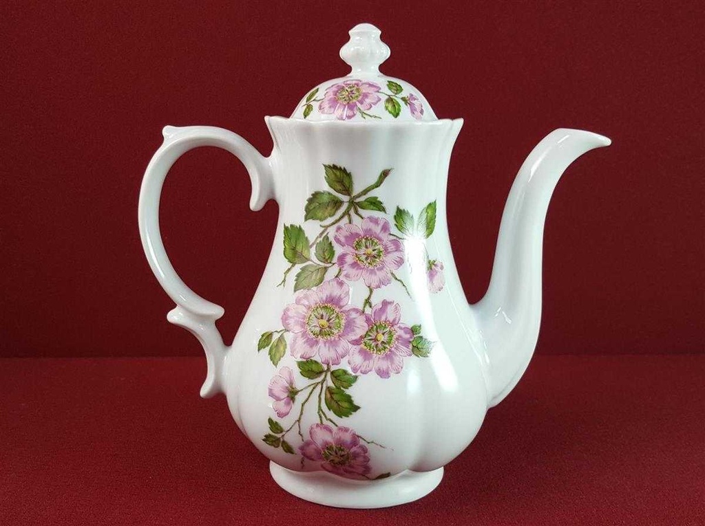 [45816274] Kaffeekanne Kanne 0,9 L Retsch Wunsiedel Violett Blumendekor Blumen gebraucht - sehr gut Bild 3