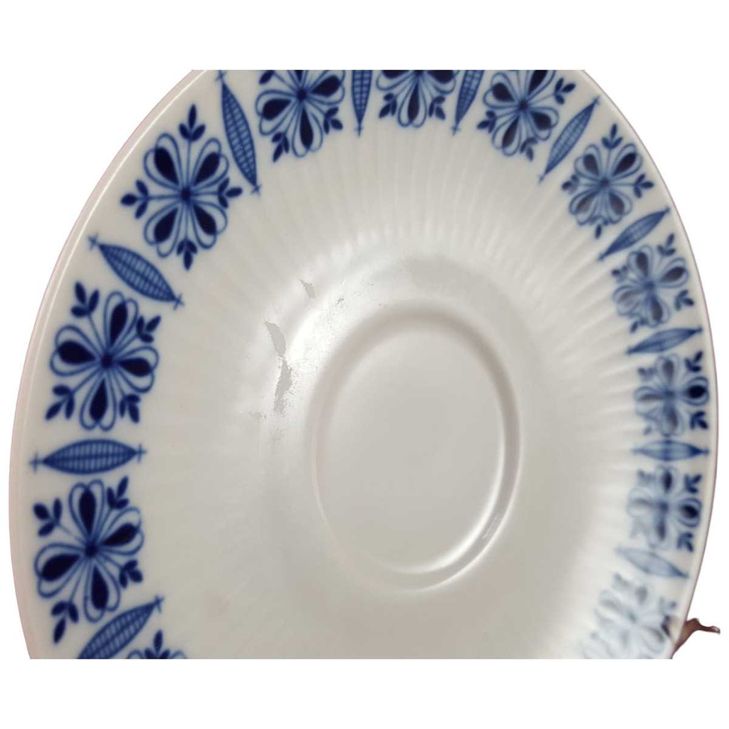 [45816277] Untertasse für Kaffee 100 Jahre 14,9 cm Bareuther Waldsassen blau Band gebraucht - akzeptabel Bild 2