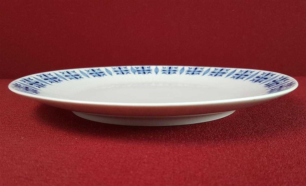 [45816278] Kuchenteller Dessertteller Frühstücksteller 100 Jahre 20,3 cm Bareuther Waldsassen blau Band gebraucht - akzeptabel Bild 5