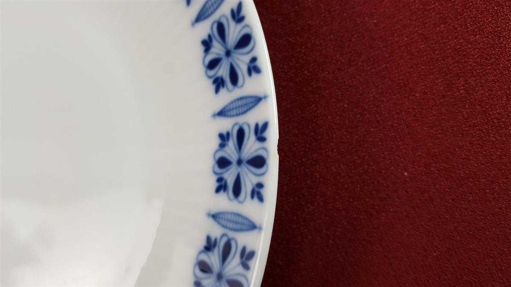[2119122] 2er Set Kuchenteller Dessertteller Frühstücksteller 100 Jahre 20,3 cm Bareuther Waldsassen blau Band gebraucht - akzeptabel Bild 5
