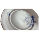 [45816288] Kuchenteller Dessertteller Frühstücksteller Goldrand 19,8 cm Schaller blaue Blumendekor mit Blumen Blau gebraucht - akzeptabel Bild 2