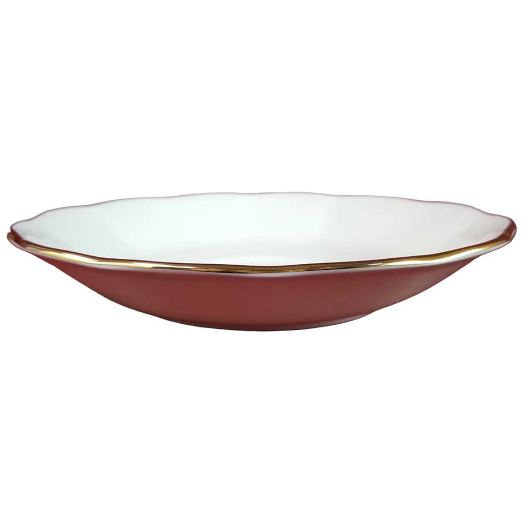 [45816291] Untertasse für Kaffee Goldrand 14,3 cm Royal Vale Weiß mit gebraucht - sehr gut Bild 2