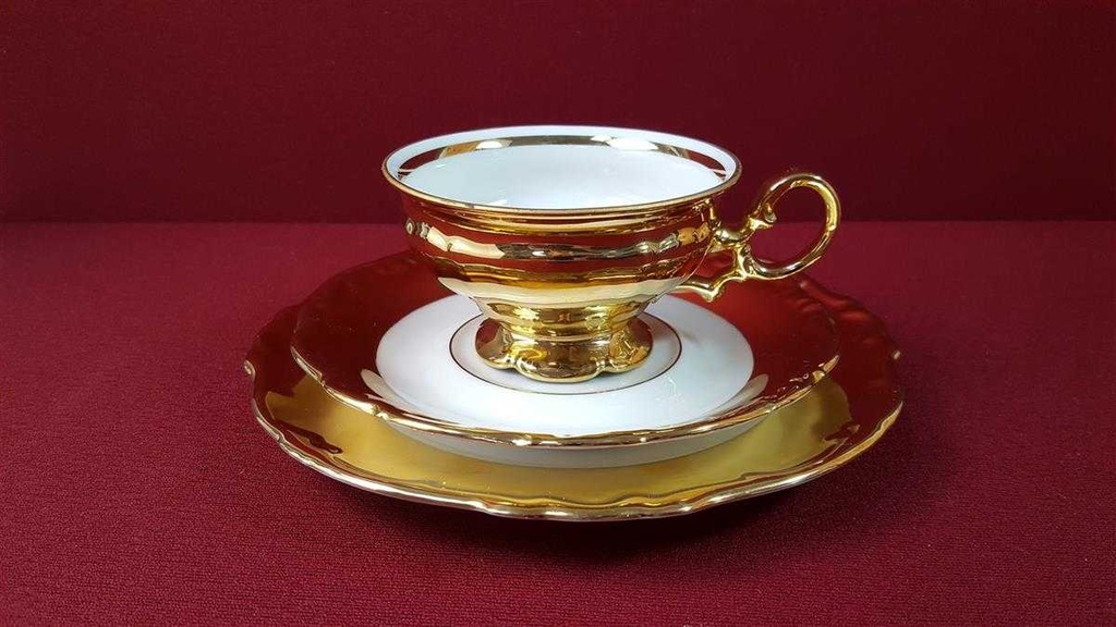 [45816300] Sammelgedeck Golddekor 3tlg Händel Bavaria gebraucht - gut Bild 3