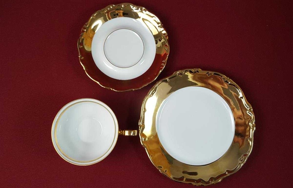[45816300] Sammelgedeck Golddekor 3tlg Händel Bavaria gebraucht - gut Bild 6