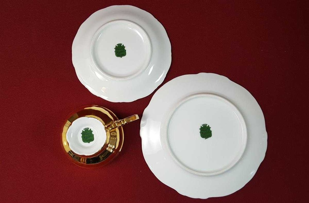 [45816300] Sammelgedeck Golddekor 3tlg Händel Bavaria gebraucht - gut Bild 7