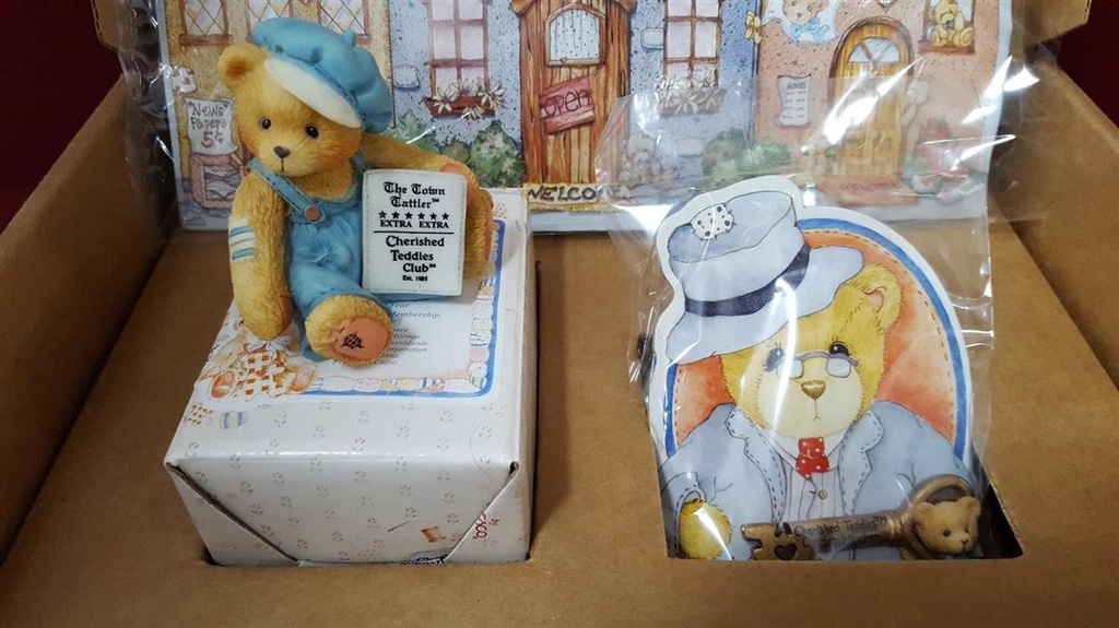 [45816301] Figur Cherished Teddies Symbol Of Membership Cub E. Bear Set 1995 gebraucht - neuwertig Bild 2