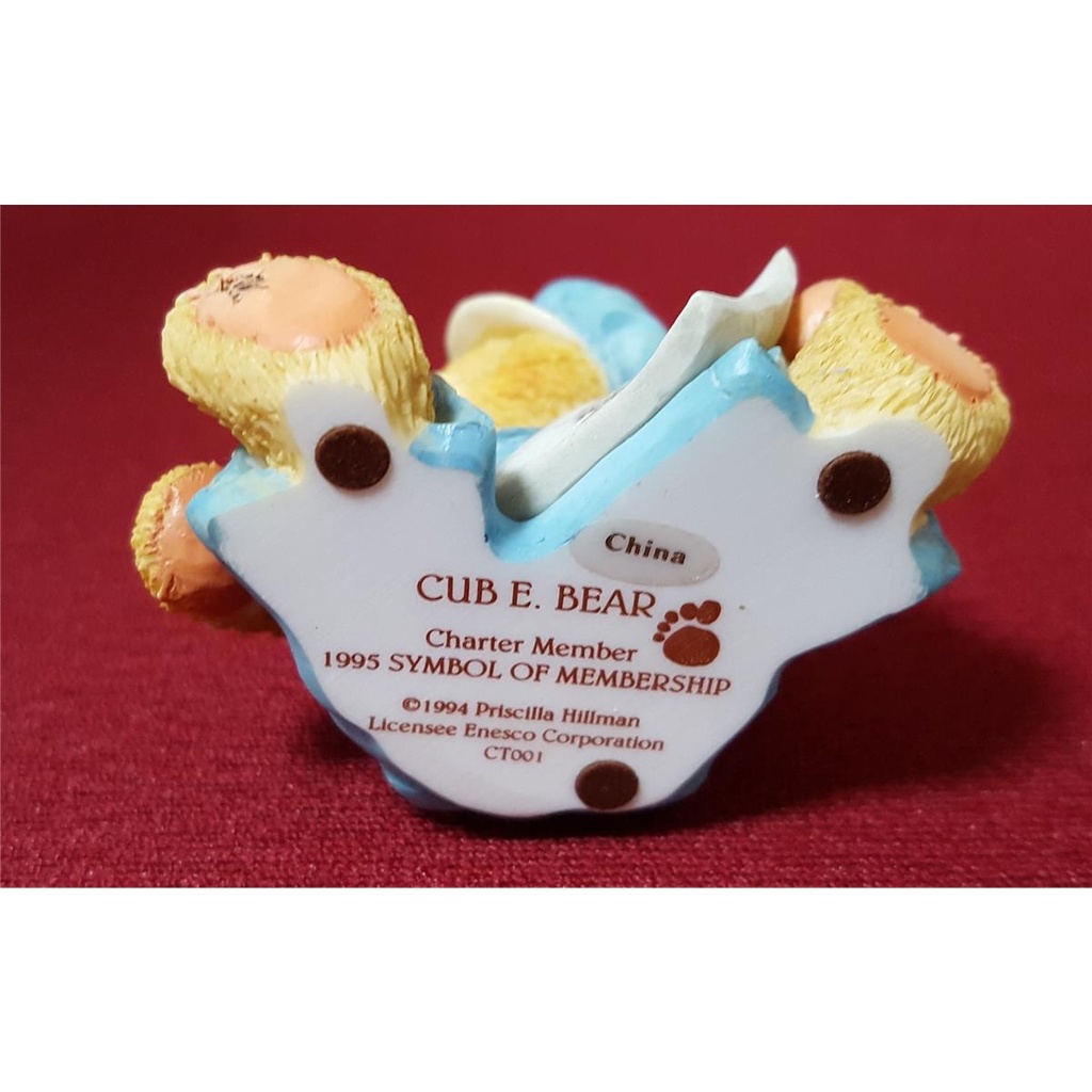 [45816301] Figur Cherished Teddies Symbol Of Membership Cub E. Bear Set 1995 gebraucht - neuwertig Bild 4