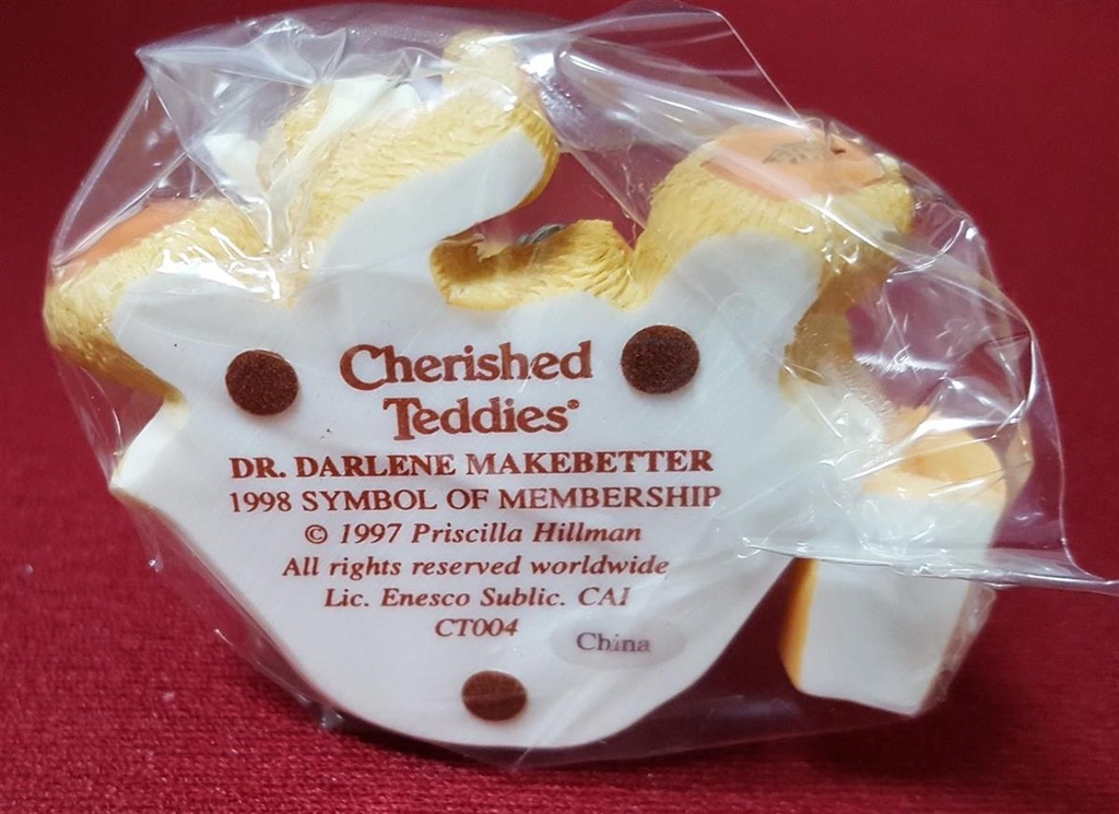 [45816303] Figur mit OVP Cherished Teddies Club Membear Dr. Darlene Makebetter 1998 neu Bild 5