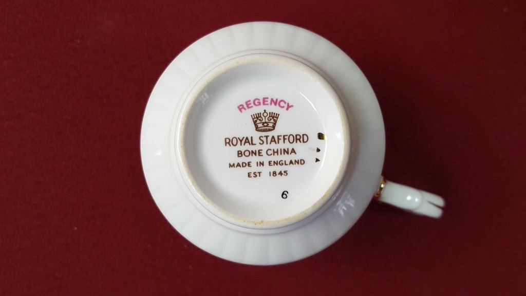 [45816311] Sammelgedeck Goldrand Royal Stafford Regency Blumen gebraucht - gut Bild 4