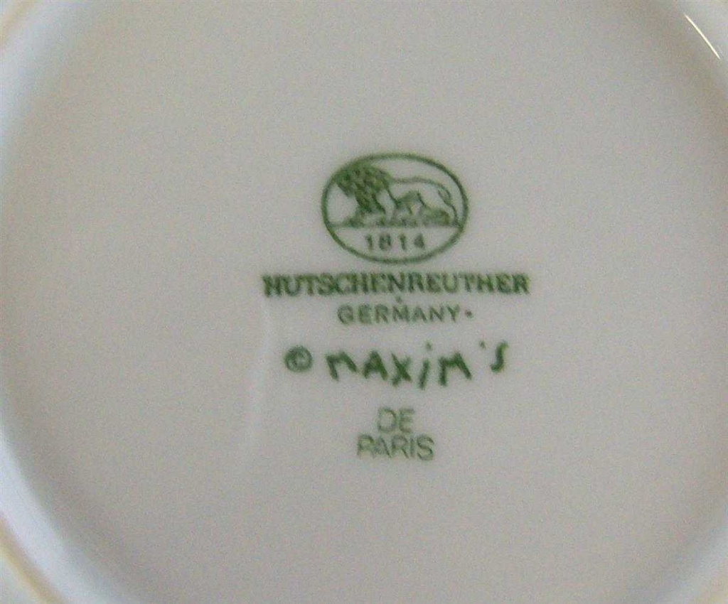 [4581632] Salatschale 15,7 cm Hutschenreuther Maxim's De Paris Weiß gebraucht - gut Bild 3