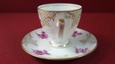 [45816326] Mokkatasse mit Untertasse Tasse Espressotasse Golddekor Königl. pr. Tettau München rote Blumen gebraucht - sehr gut Bild 4