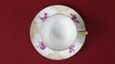 [45816326] Mokkatasse mit Untertasse Tasse Espressotasse Golddekor Königl. pr. Tettau München rote Blumen gebraucht - sehr gut Bild 5