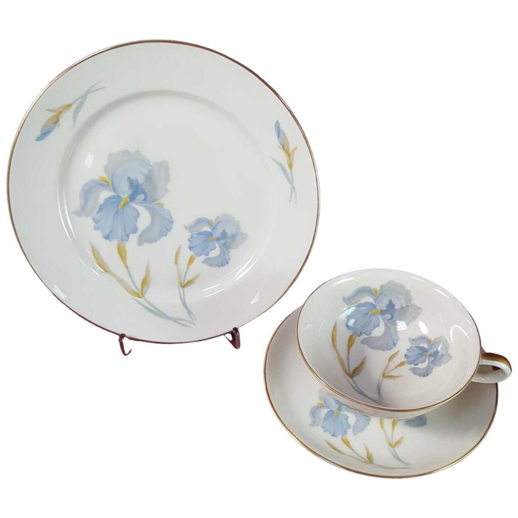 [45816329] Sammelgedeck Teeset Goldrand 3tlg Thomas Porzellan Blumen gebraucht - gut Bild 2