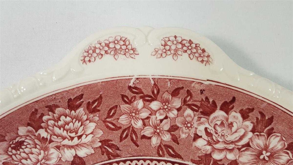 [45816333] Dessertteller Kuchenplatte mit Henkeln Tortenplatte Villeroy & Boch Rusticana Rot Bild 3