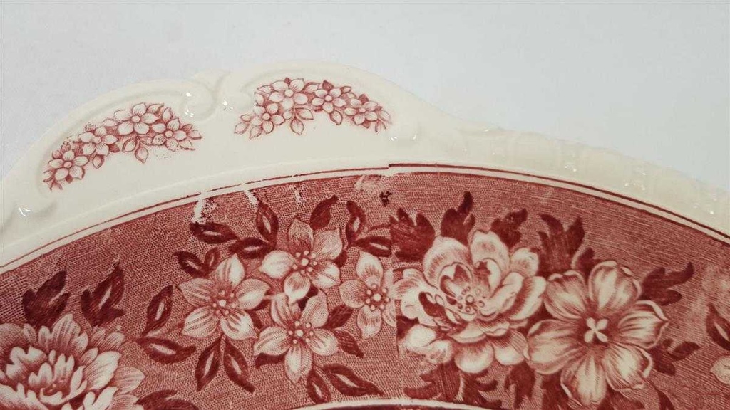 [45816333] Dessertteller Kuchenplatte mit Henkeln Tortenplatte Villeroy & Boch Rusticana Rot Bild 4