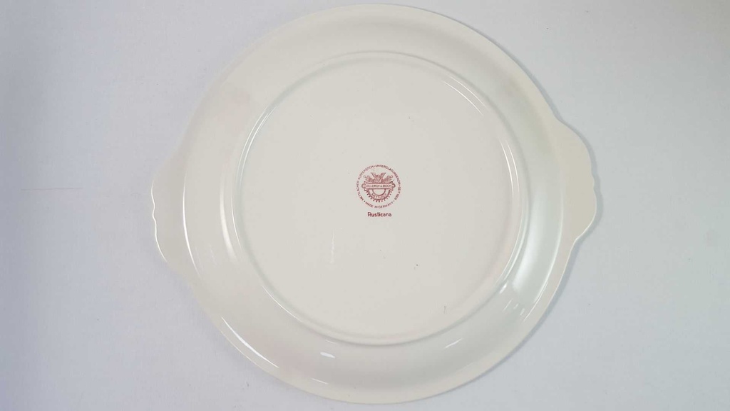 [45816333] Dessertteller Kuchenplatte mit Henkeln Tortenplatte Villeroy & Boch Rusticana Rot Bild 5