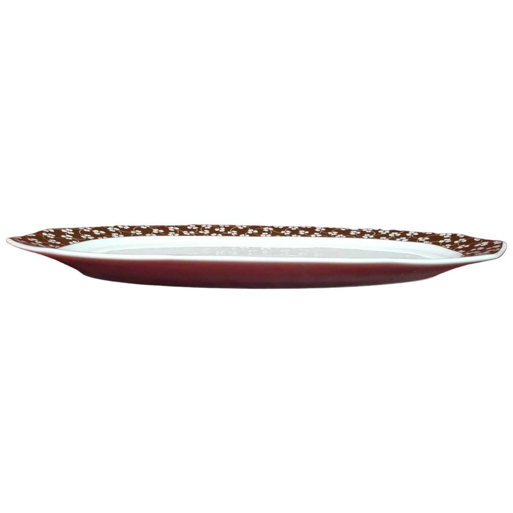 [45816339] Servierplatte Speiseplatte Fleischplatte Steakplatte 28x18,5 cm Arabella Atelier Decor Toscana Braun gebraucht - gut Bild 2