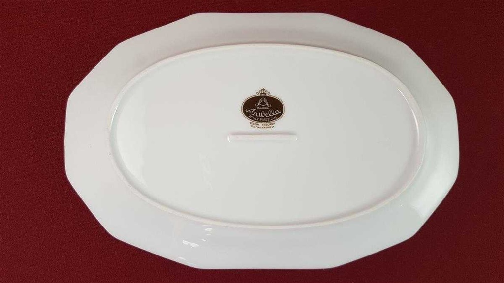 [45816339] Servierplatte Speiseplatte Fleischplatte Steakplatte 28x18,5 cm Arabella Atelier Decor Toscana Braun gebraucht - gut Bild 3