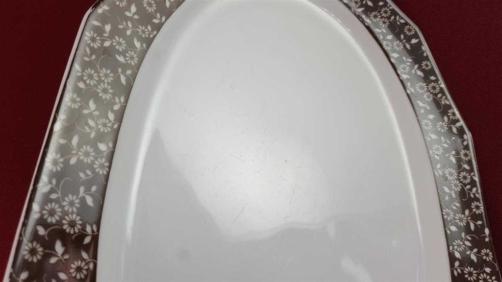 [45816341] Servierplatte Speiseplatte Fleischplatte Steakplatte 32x21,6 cm NB Form und Design Serie Alba Braun gebraucht - akzeptabel Bild 5