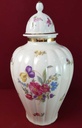 [45816344] Vase Deckelvase 32,3 cm Thomas Porzellan Ivory bunte Blumen Bavaria gebraucht - gut Bild 3
