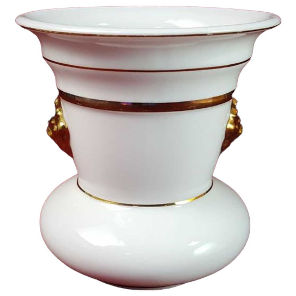 [45816345] Vase Dekorative 10,8 cm Royal KPM Bavaria weiß mit Löwenkopf gebraucht - gut Bild 2