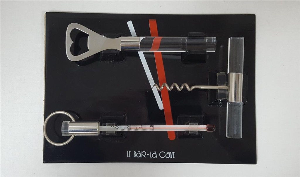 [45816348] Marc Vialle Creations Wein Korkenzieher Flaschenöffner Set Le Bar - La Cave 3 tlg Bild 2