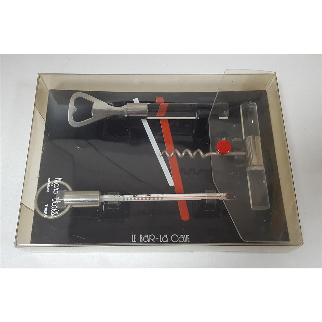 [45816348] Marc Vialle Creations Wein Korkenzieher Flaschenöffner Set Le Bar - La Cave 3 tlg Bild 6