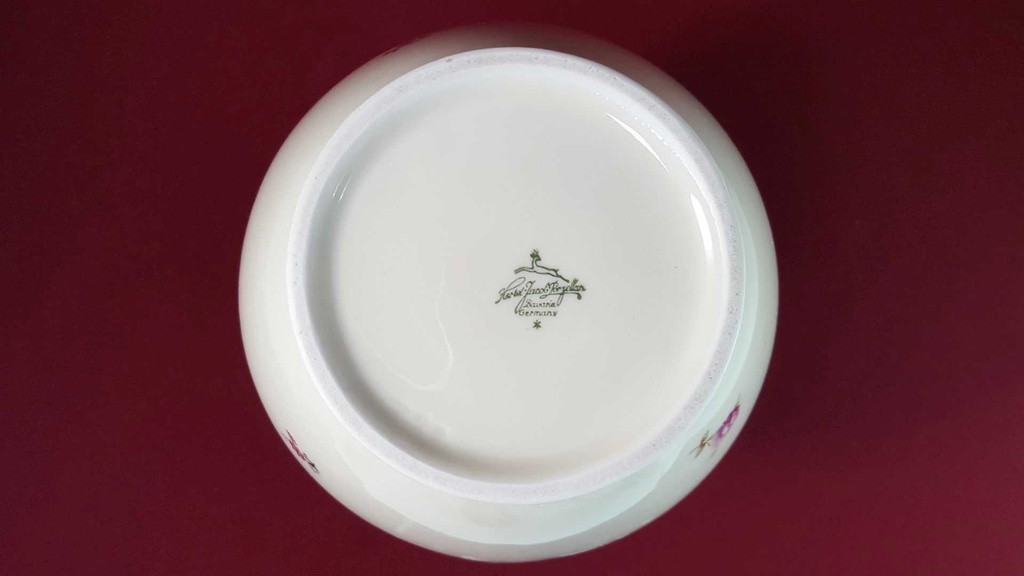 [45816354] Vase Dekorative Goldrand 25,5 cm Hertel Jacob Rehau gebraucht - gut Bild 8