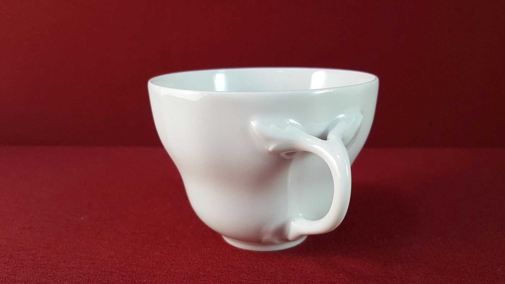 [4581636] Kaffeetasse Tasse Schaller Weiß gebraucht - sehr gut Bild 2