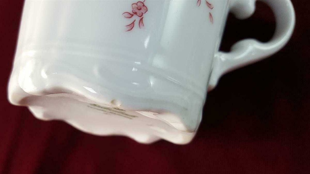 [2119128] 2er Set Kaffeetasse Kaffeegedeck Kaffeeset Komplett 3tlg Eschenbach Escorial Rosa Blütenranke gebraucht - akzeptabel Bild 8