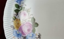 [2119129] 2er Set Kuchenteller Dessertteller 19,3 cm Graf von Henneberg Rillenrand mit Blumendekor Blumen gebraucht - akzeptabel Bild 5